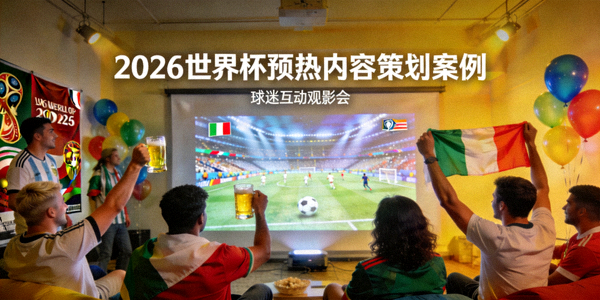 2026世界杯预热内容策划案例，球迷观看预告片的场景